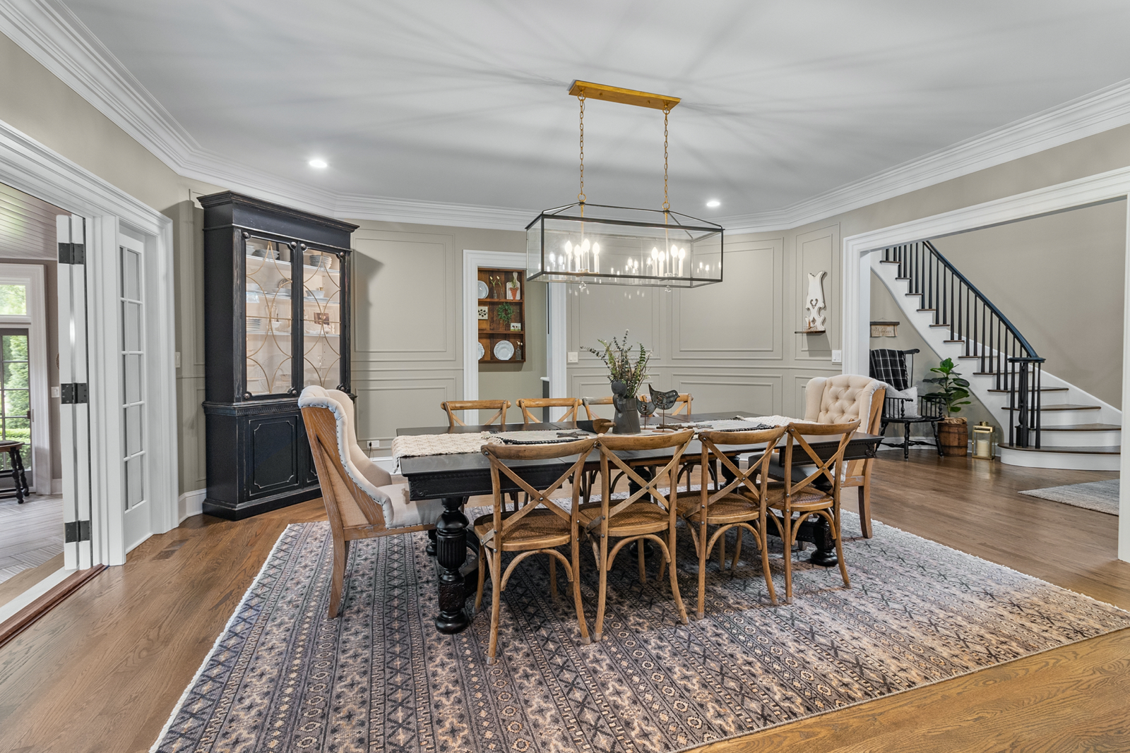 7208 White Oaks Road Harvard, IL 60033 - Photo 11 of 48 a view of a dining room with furniture window and wooden floor