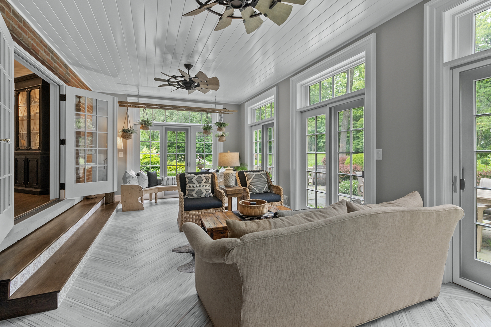 7208 White Oaks Road Harvard, IL 60033 - Photo 13 of 48 a living room with furniture and floor to ceiling windows