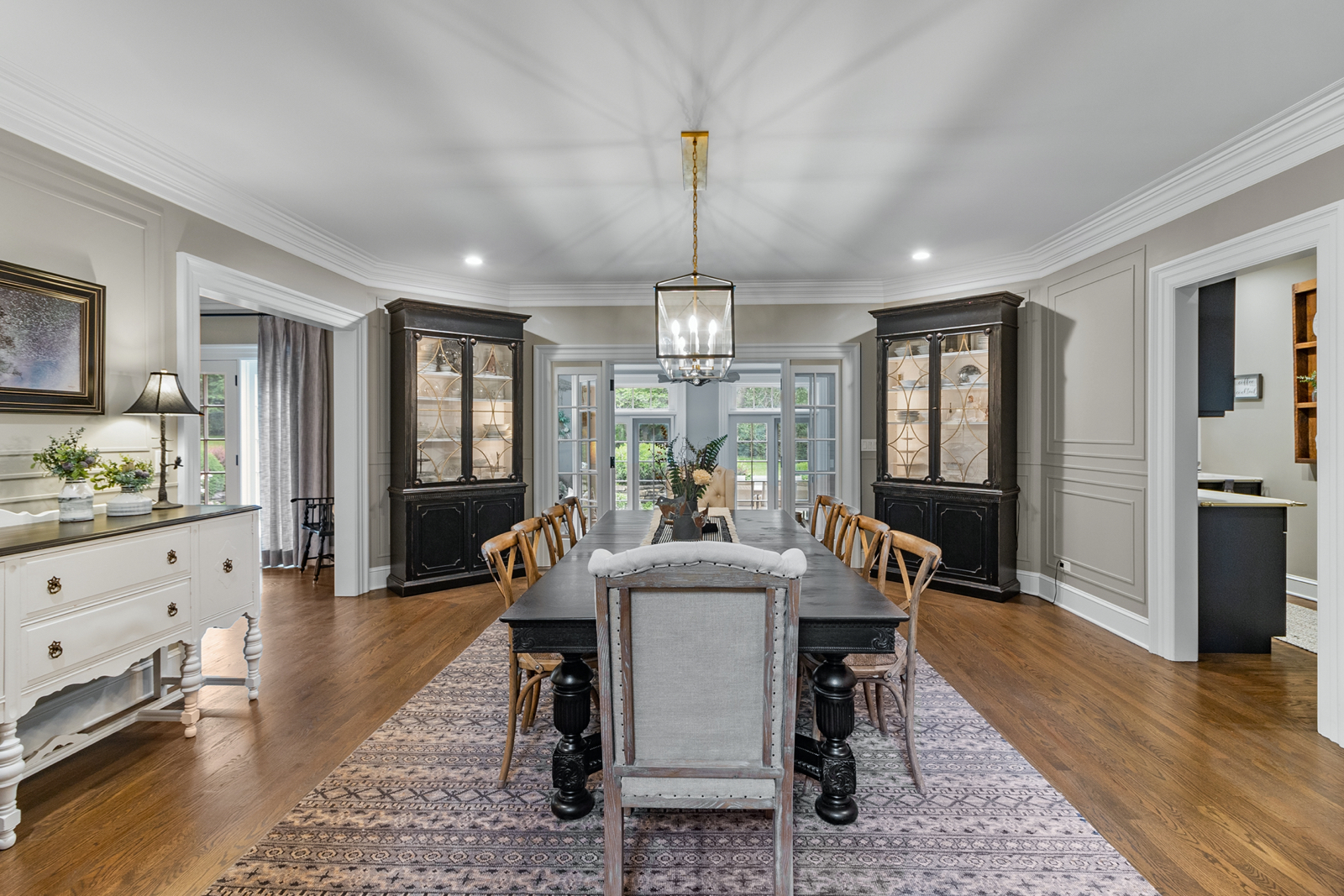 7208 White Oaks Road Harvard, IL 60033 - Photo 10 of 48 a view of a dining room with furniture window and wooden floor