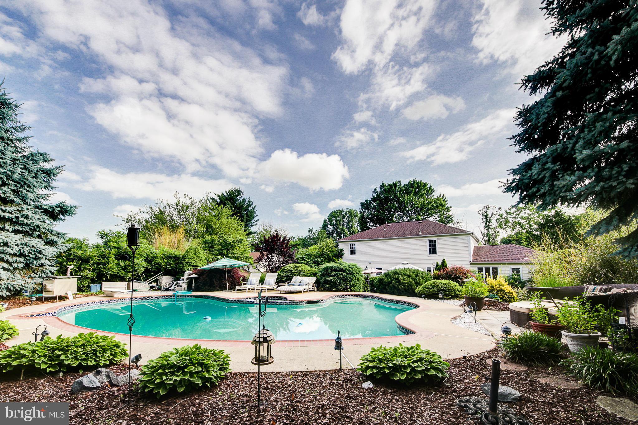 121 Peyton Road Sterling, VA 20165 - Photo 27 of 30 Backyard with Designer In Ground Pool
