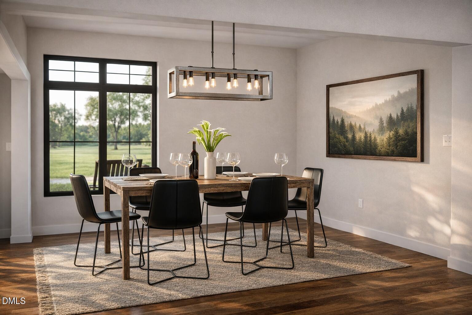 2709 River Meadow Spring Hope, NC 27882 - Photo 3 of 9 a view of a dining room with furniture window and outside view