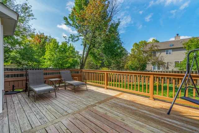 a view of roof deck with patio