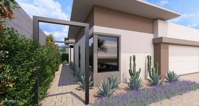 a view of a entryway of the house