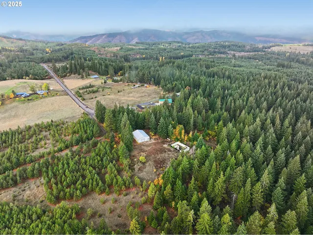 a view of a backyard of the house