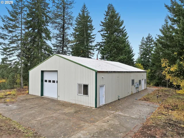 a backyard of a house with garden