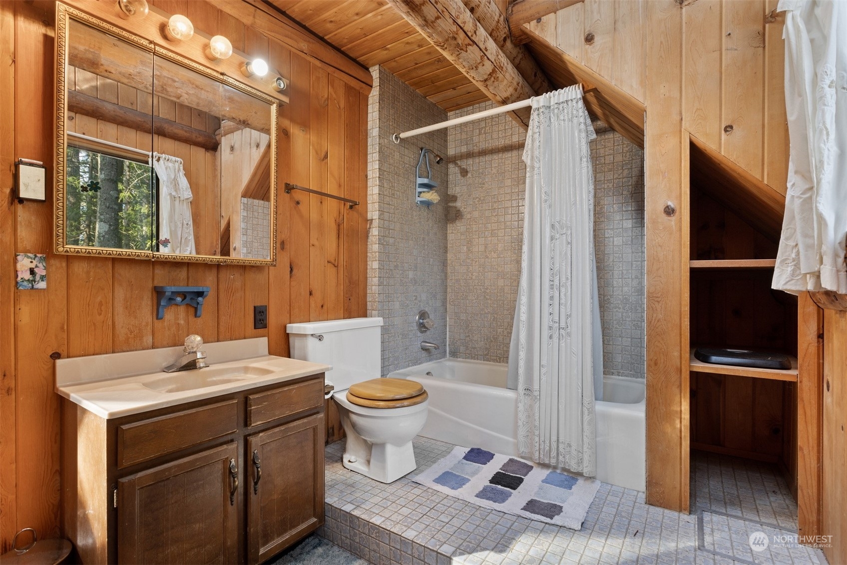 7527 Cemetery Road Maple Falls, WA 98266 - Photo 34 of 40 a bathroom with a sink a toilet and shower