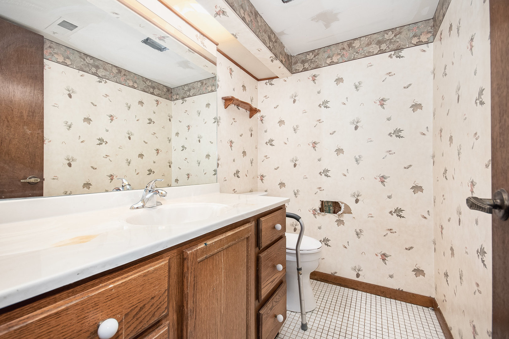 2880 Sun Valley Road Lisle, IL 60532 - Photo 17 of 29 a bathroom with a sink and a mirror