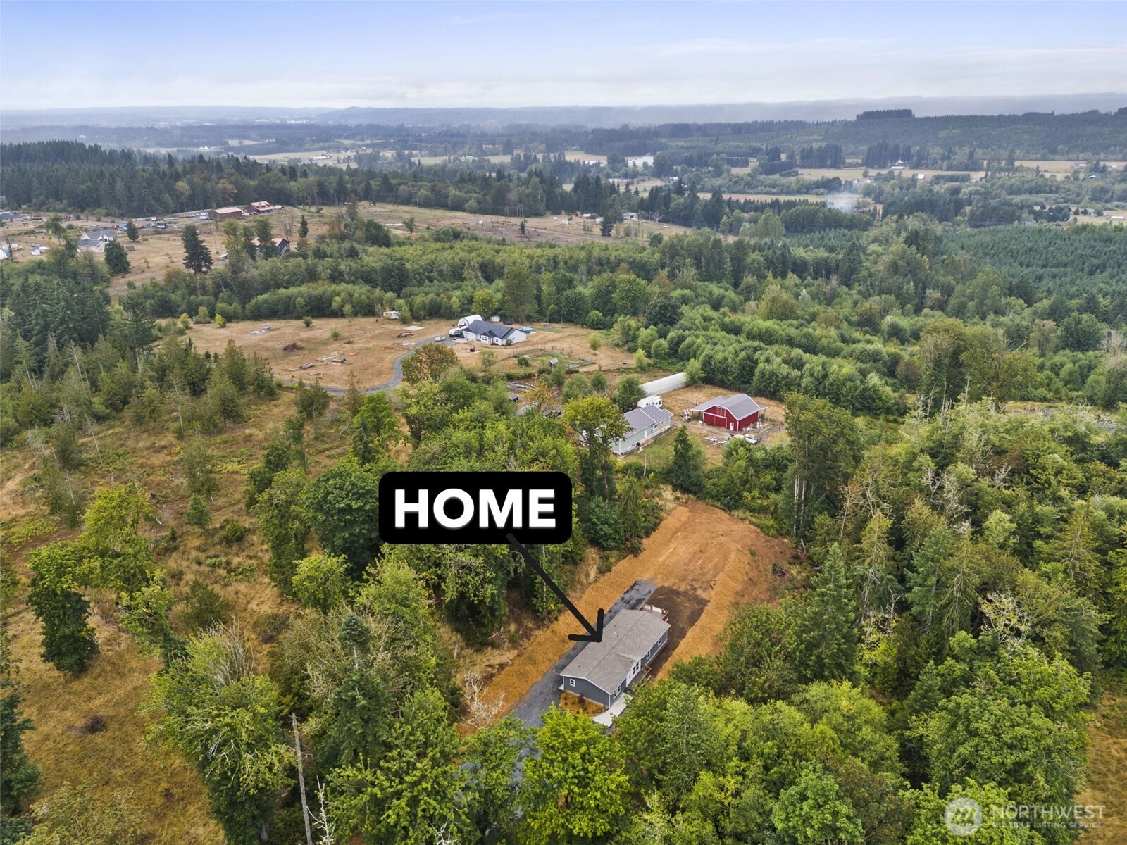 241 Pascoe Avenue Chehalis, WA 98532 - Photo 29 of 33 an aerial view of residential house with parking space and city view