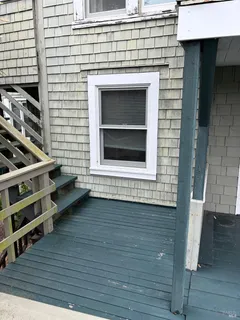 a view of front door of house