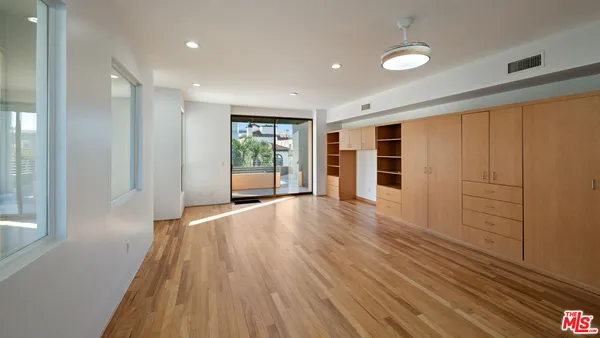 a view of balcony with a ocean view