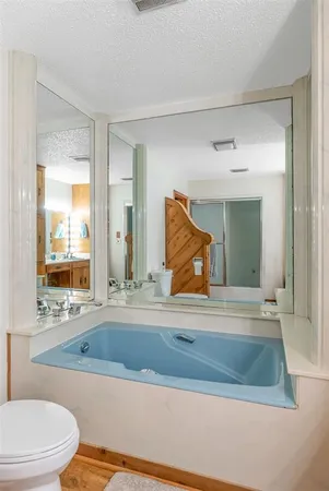 a bathroom with a sink a toilet and a bathtub