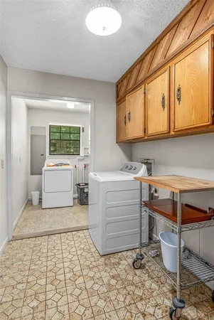a room with storage and utility