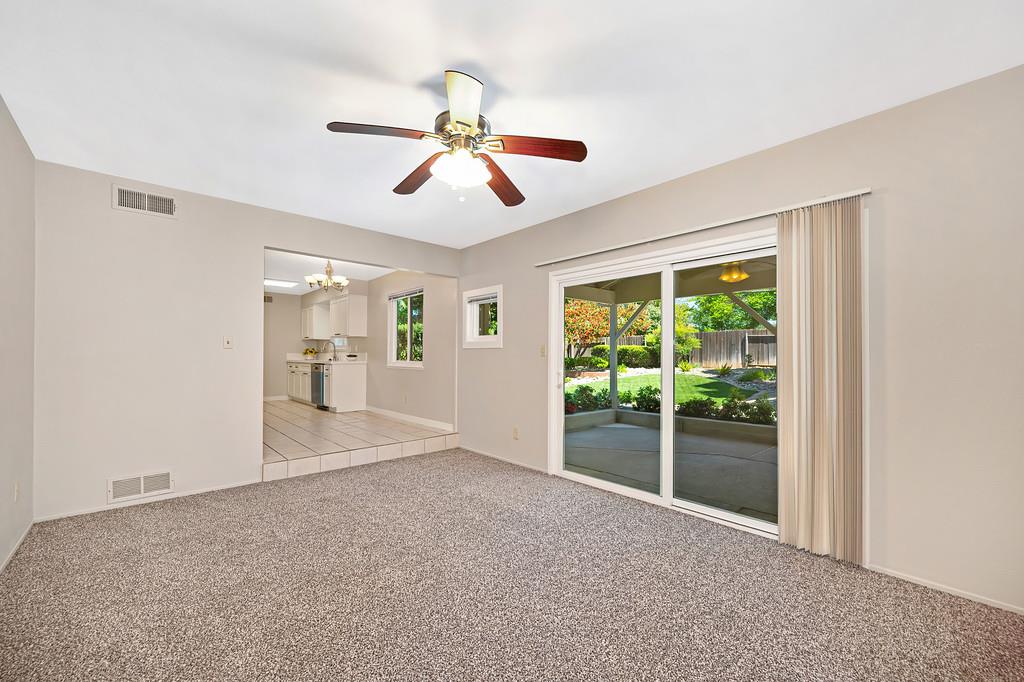5824 Hesper Way Carmichael, CA 95608 - Photo 29 of 56 a view of a livingroom with a ceiling fan and window