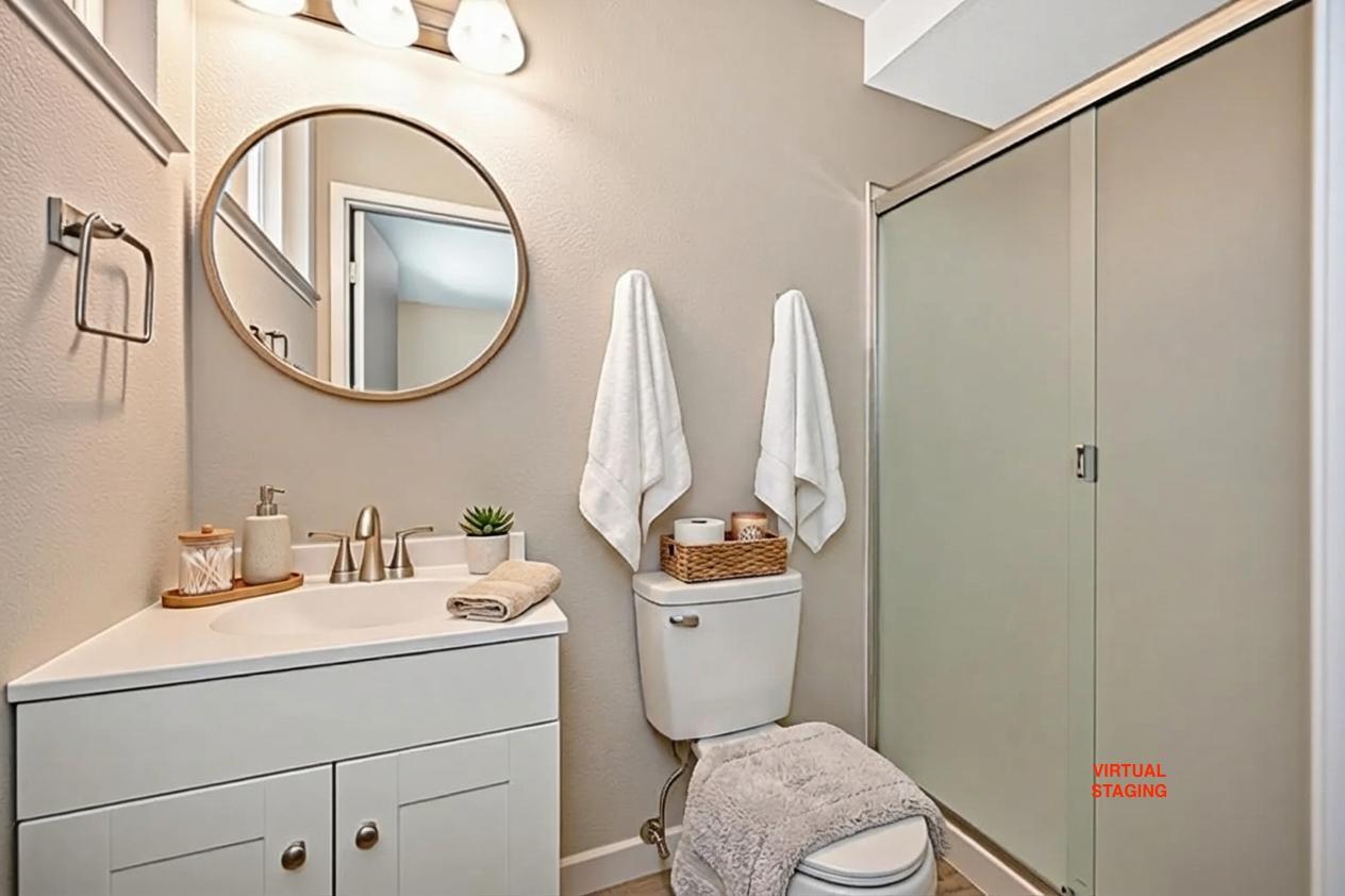 5824 Hesper Way Carmichael, CA 95608 - Photo 8 of 56 a bathroom with a sink vanity mirror and toilet