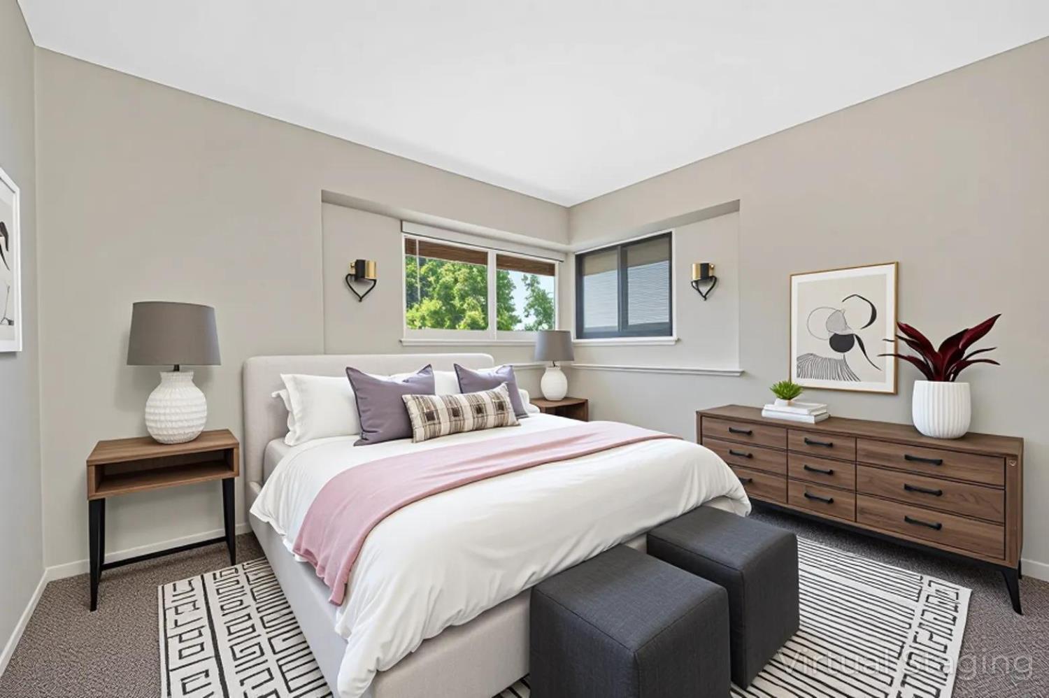 5824 Hesper Way Carmichael, CA 95608 - Photo 10 of 56 a bedroom with a bed and wooden floor
