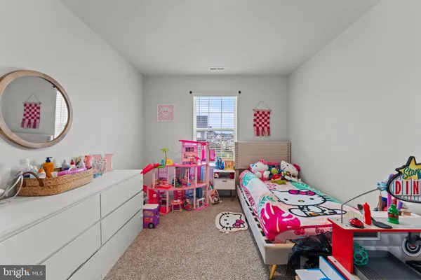 a kids room with toys