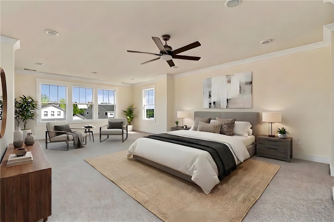 134 Ridgeline Row Central, SC 29630 - Photo 25 of 47 Virtually staged master suite.