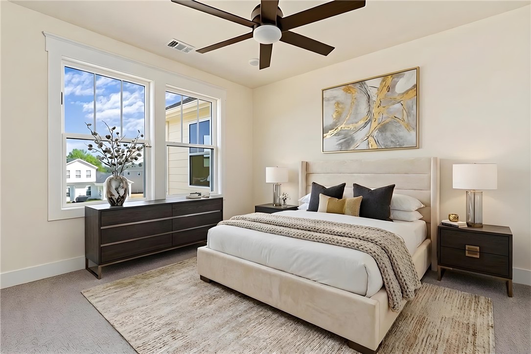 134 Ridgeline Row Central, SC 29630 - Photo 36 of 47 This tranquil bedroom features ample natural light and a comforting atmosphere.