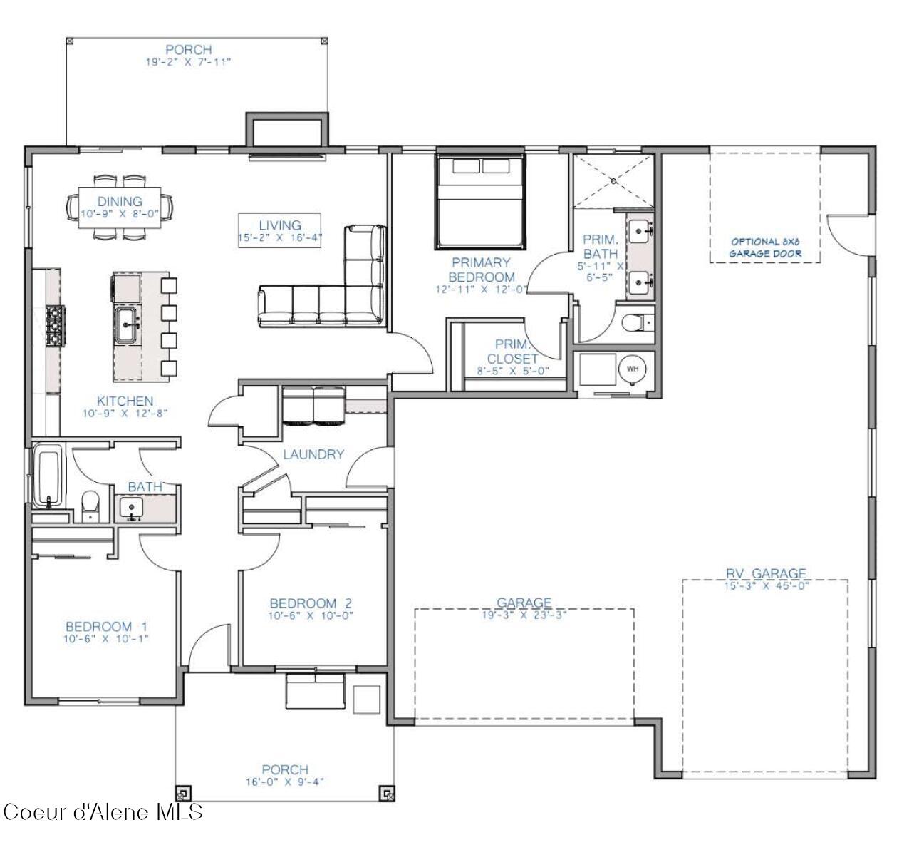 11496 North Woolridge Way Rathdrum, ID 83858 - Photo 8 of 8 Juneau floor plan 1,430sqft
