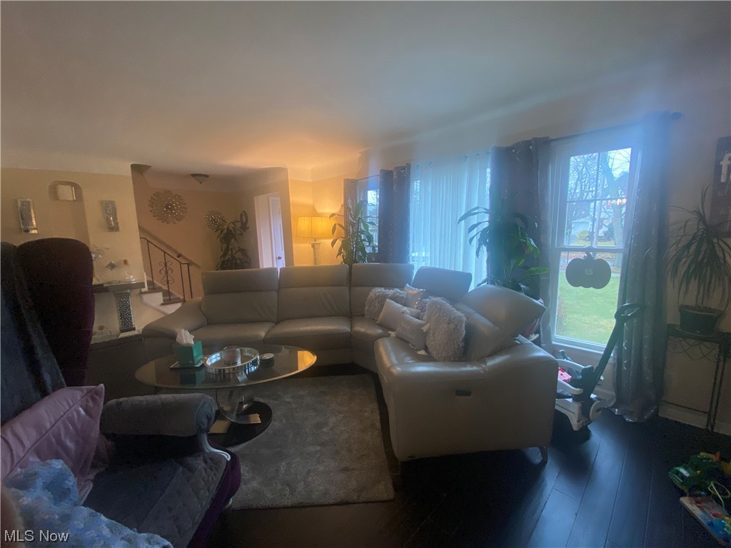 1500 Edgefield Road Lyndhurst, OH 44124 - Photo 3 of 24 Living room with dark hardwood / wood-style floors
