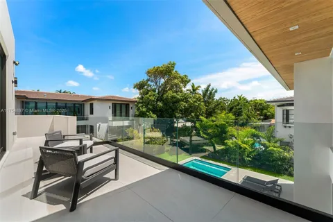 a building outdoor space with seating space