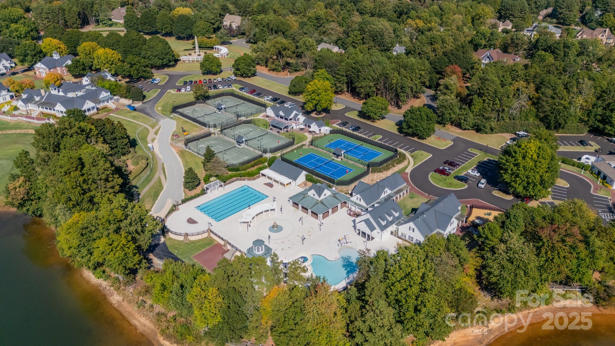 1946 Brawley School Road Mooresville, NC 28117 - Photo 44 of 48 an aerial view of a house with a lake view
