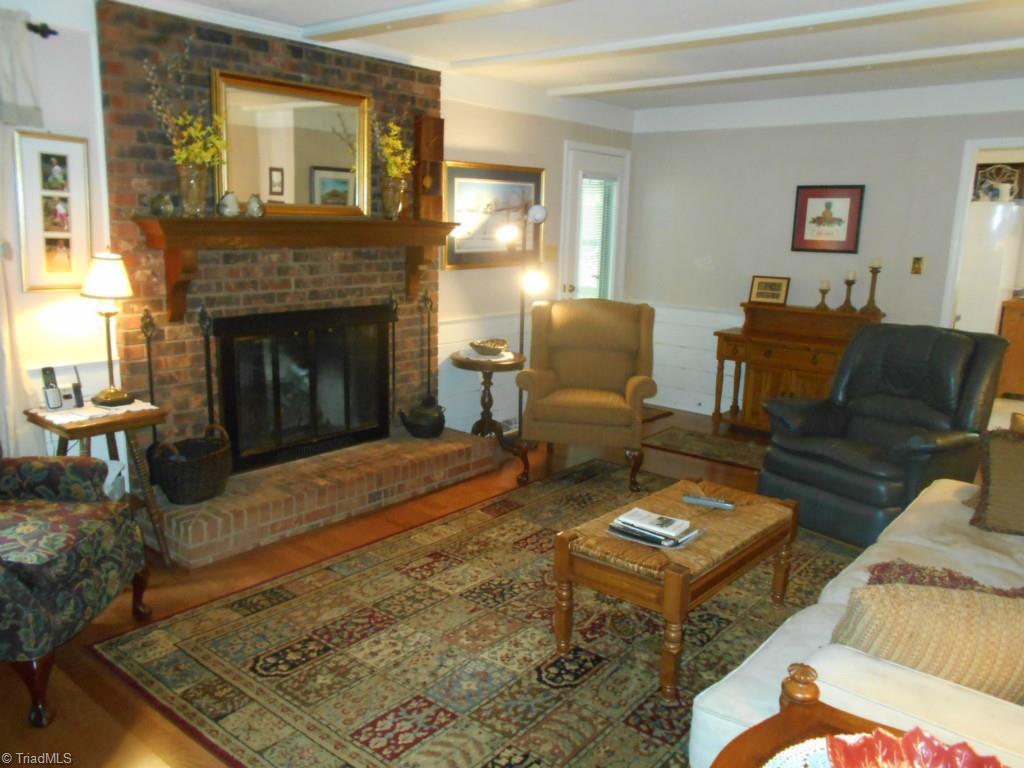 408 Traceway Road High Point, NC 27265 - Photo 7 of 22 Den with gas logs
