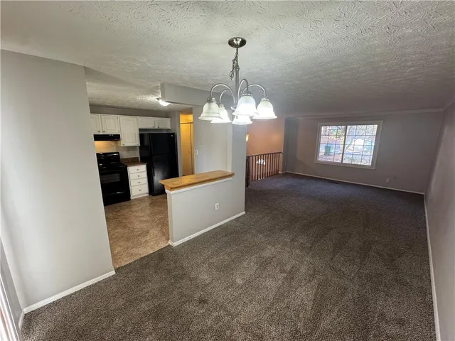 a view of a livingroom with a window