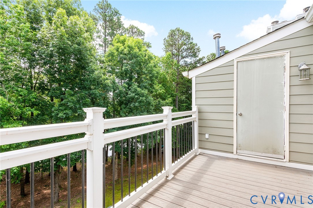 318 Water Pointe Lane Midlothian, VA 23112 - Photo 24 of 50 a view of a balcony with wooden floor