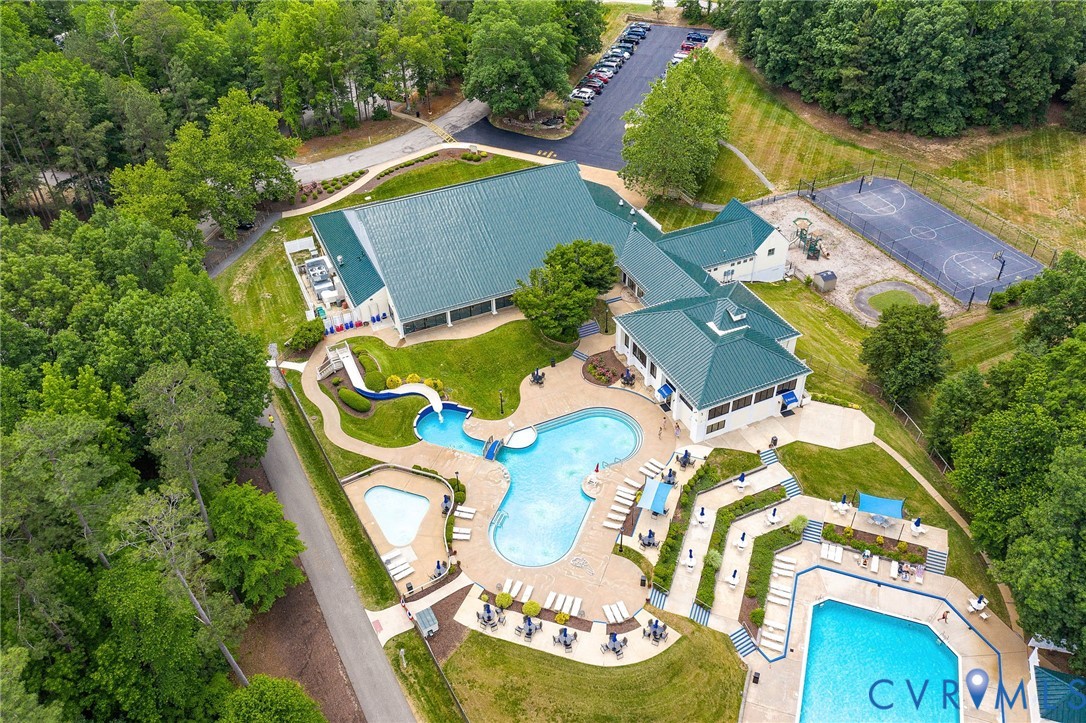 318 Water Pointe Lane Midlothian, VA 23112 - Photo 38 of 50 an aerial view of a house with outdoor space pool patio and lake view