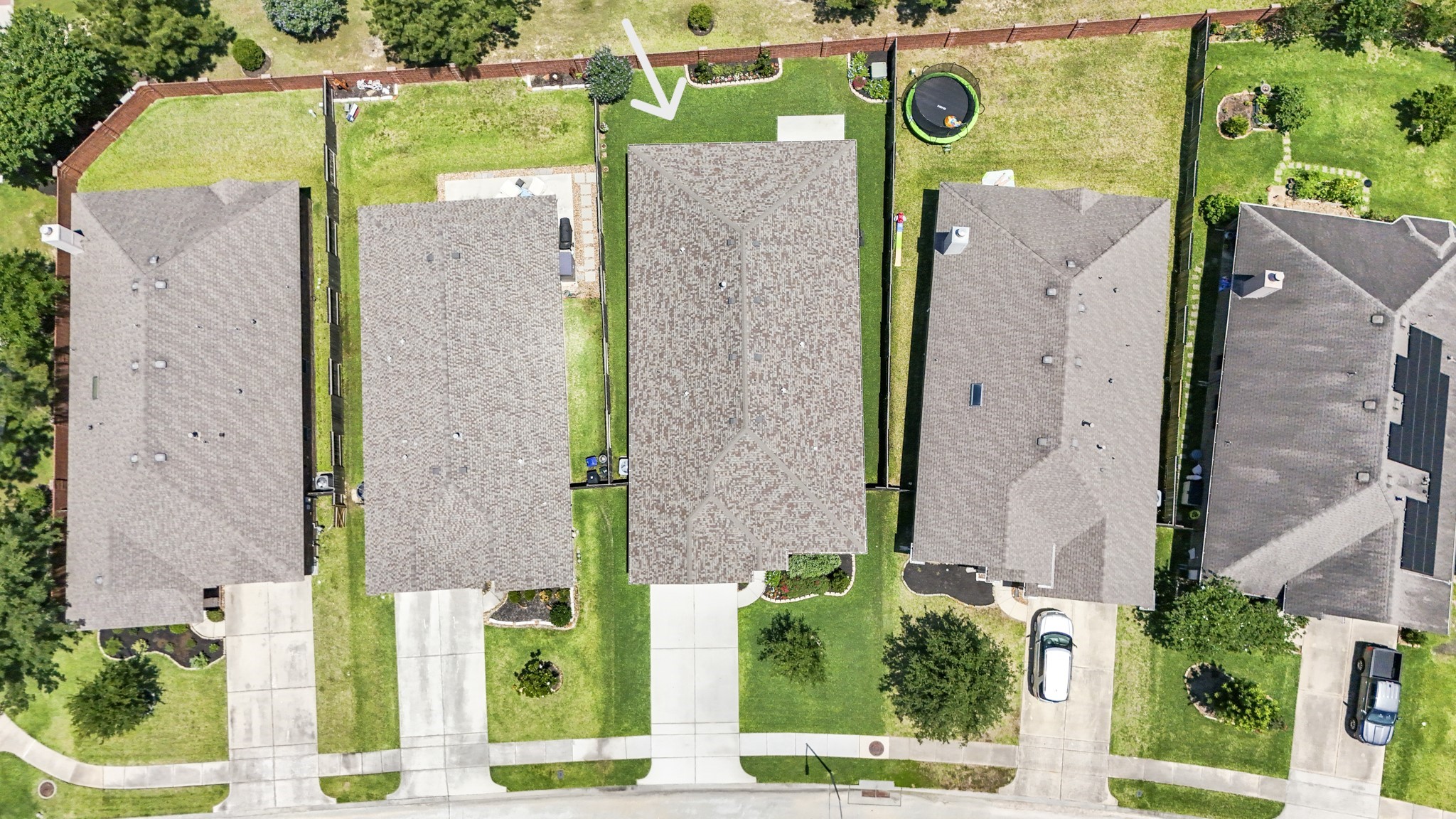 5522 Glenfield Spring Lane Spring, TX 77389 - Photo 38 of 46 This aerial photo shows the 2021 roof!