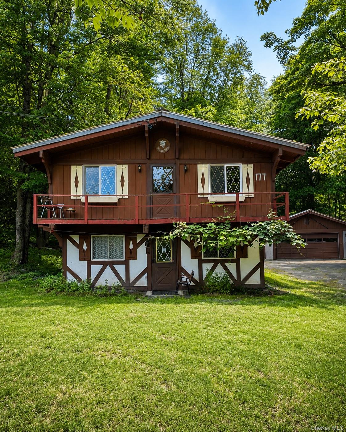 177 Davos Road Woodridge, NY 12789 - Photo 14 of 19 a front view of house with yard and outdoor seating
