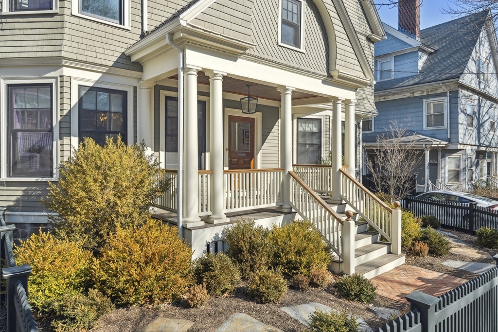 73 Upland Road Cambridge, MA 02140 - Photo 3 of 42 front view of a house with a yard