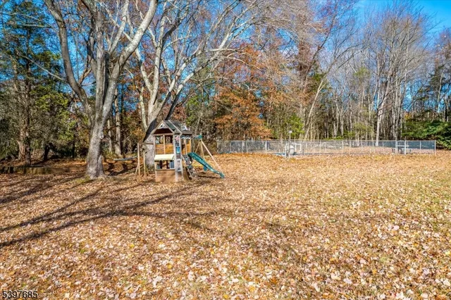 a view of yard with trees