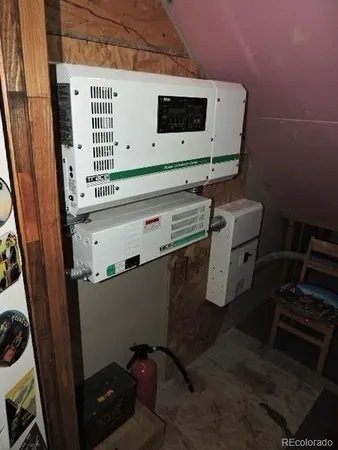 a view of a city with mountain