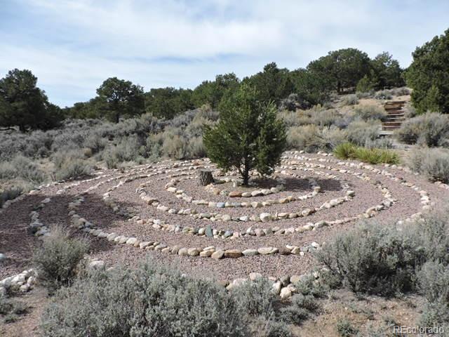 3818 Fontaine Road Fort Garland, CO 81133 - Photo 44 of 50 a view of a dry yard with trees and stairs