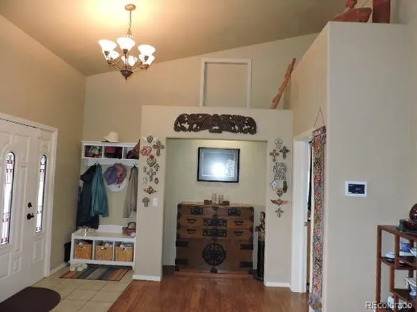 a room with window and a table