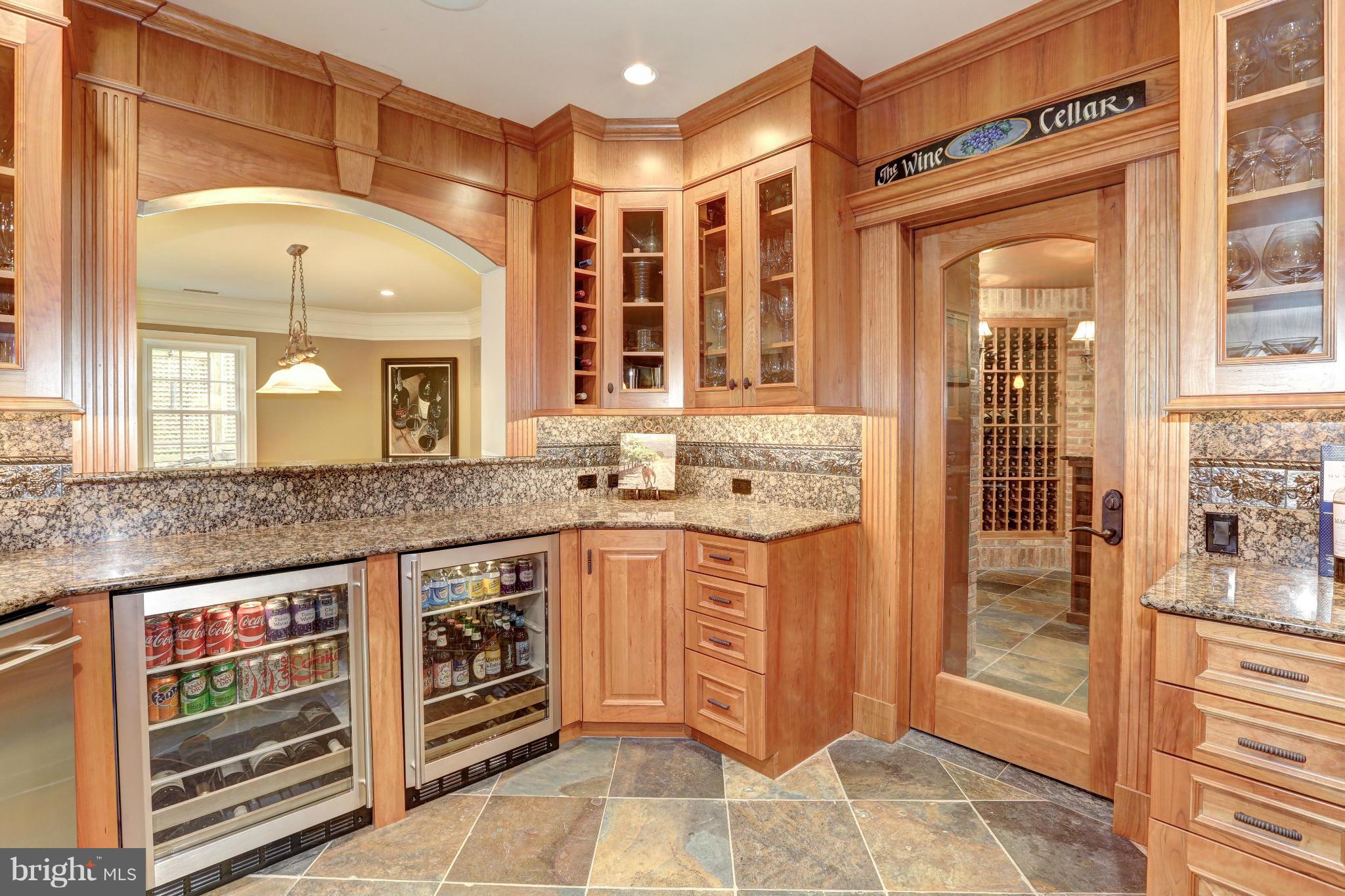 7004 Darby Road Bethesda, MD 20817 - Photo 24 of 30 Full Bar with Wine Cellar