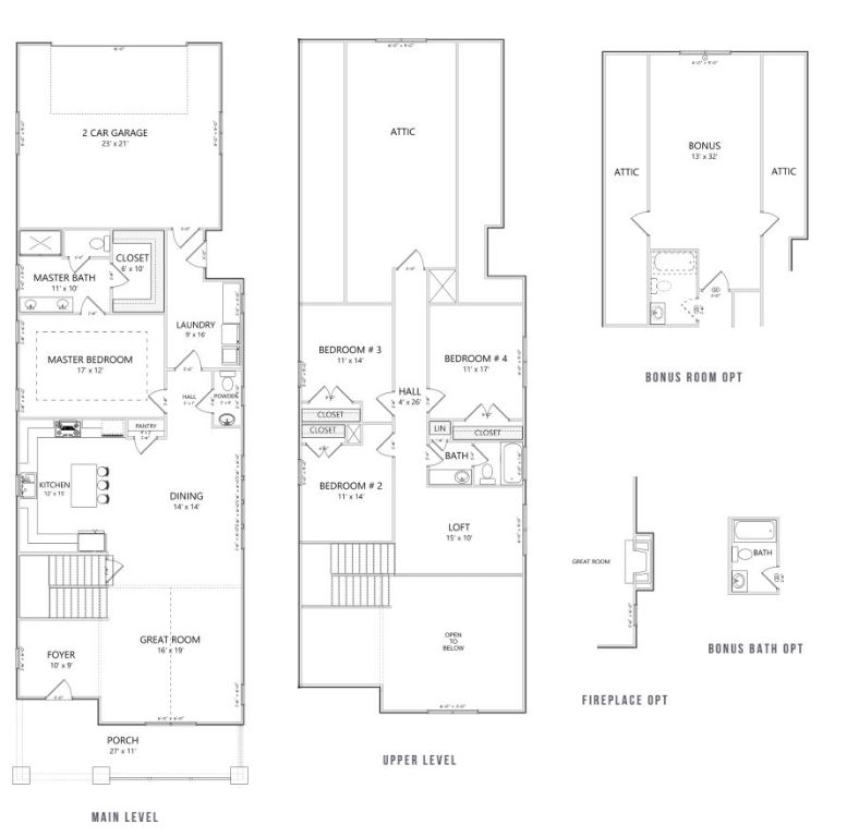 213 Bostic Court Pendleton, SC 29670 - Photo 5 of 5 Hawthorne Floorplan- To be built