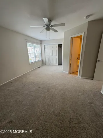 a view of a livingroom with a window