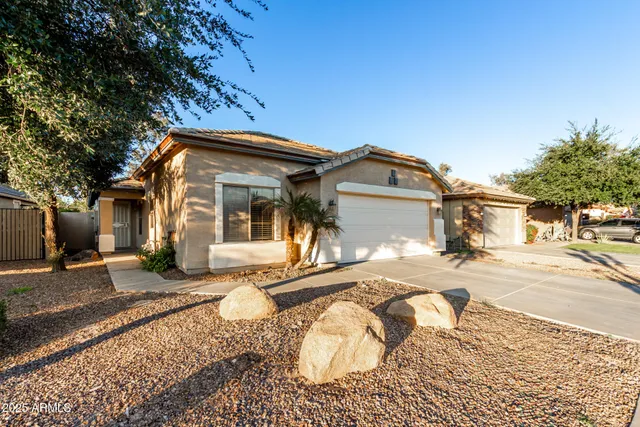 a view of a house with a patio