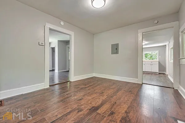 wooden floor in an empty room