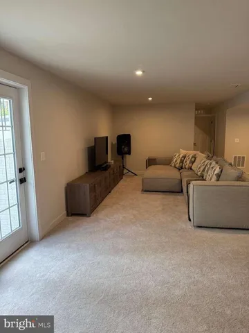 a bathroom with a shower and a toilet
