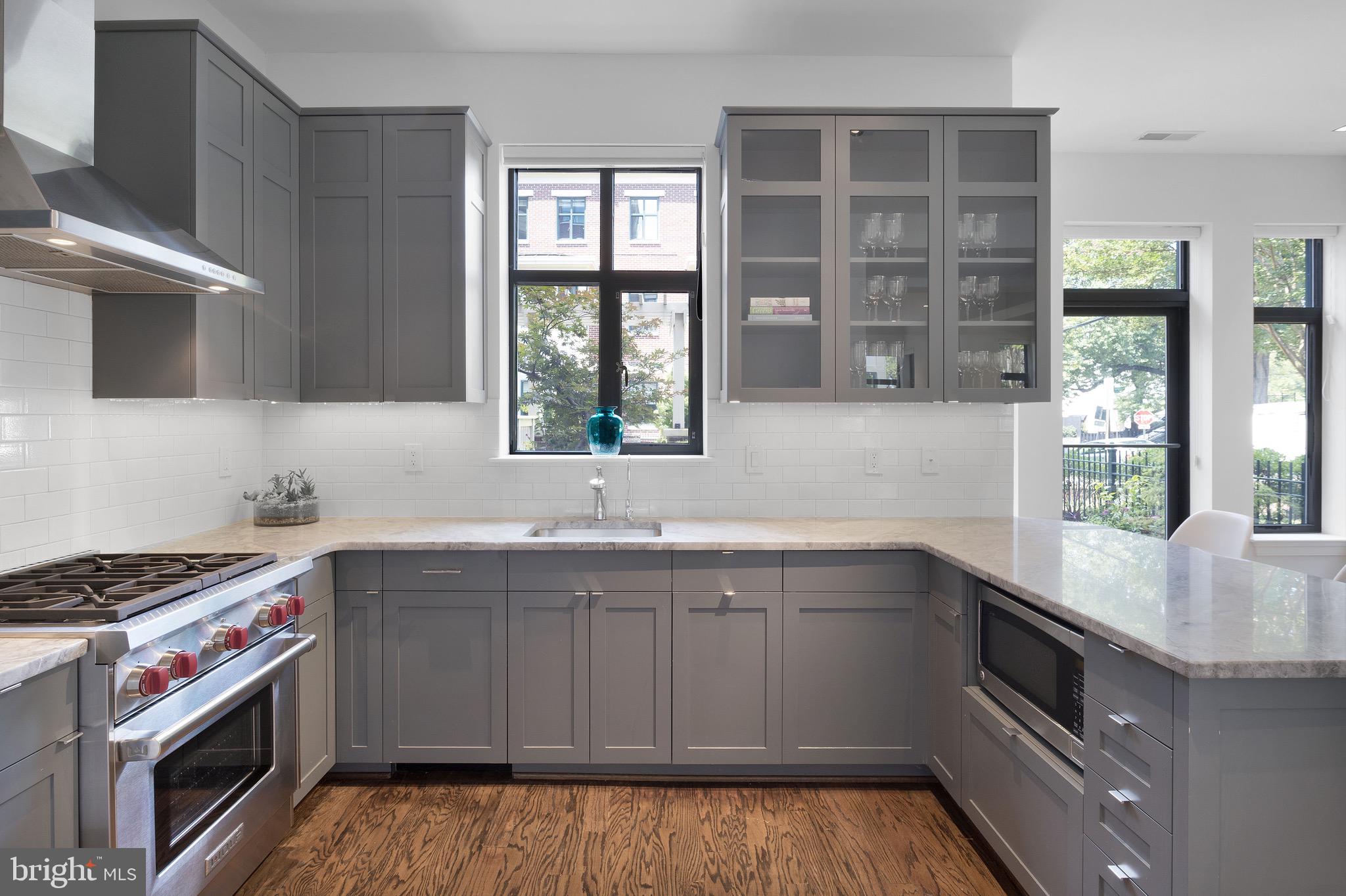 4750 41st Street Northwest Washington, DC 20016 - Photo 10 of 39 Gourmet Kitchen with Island Seating