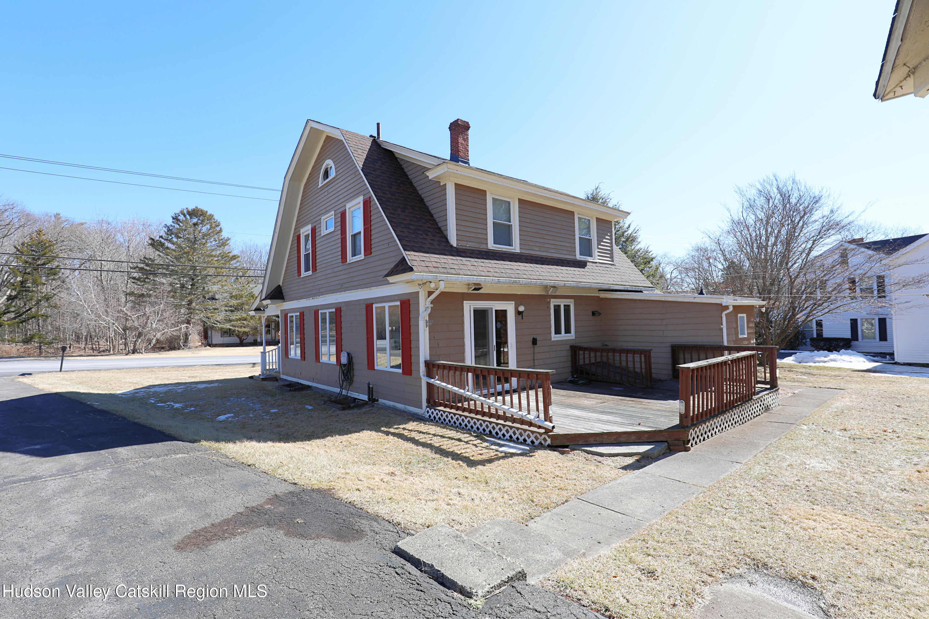 353 West Saugerties Road Saugerties, NY 12477 - Photo 21 of 21 a view of a white house with a yard covered in snow