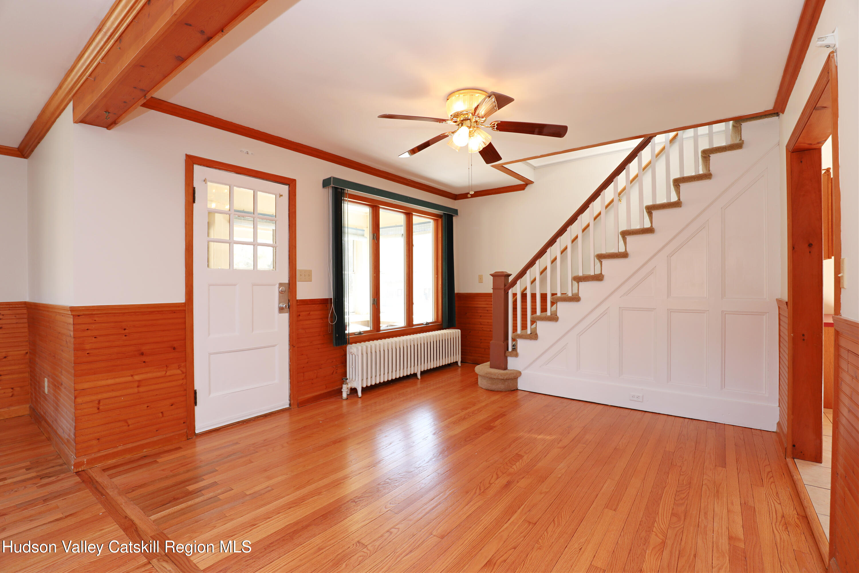 353 West Saugerties Road Saugerties, NY 12477 - Photo 3 of 21 a view of an entryway with wooden floor and stairs