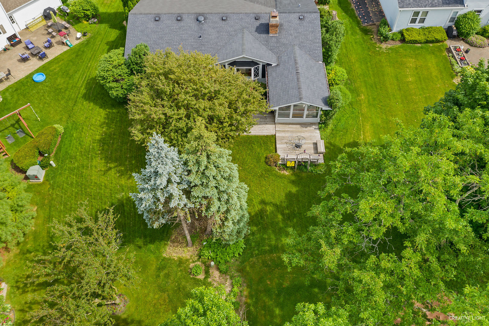 972 West Bauer Road Naperville, IL 60563 - Photo 27 of 32 an aerial view of a house with a yard