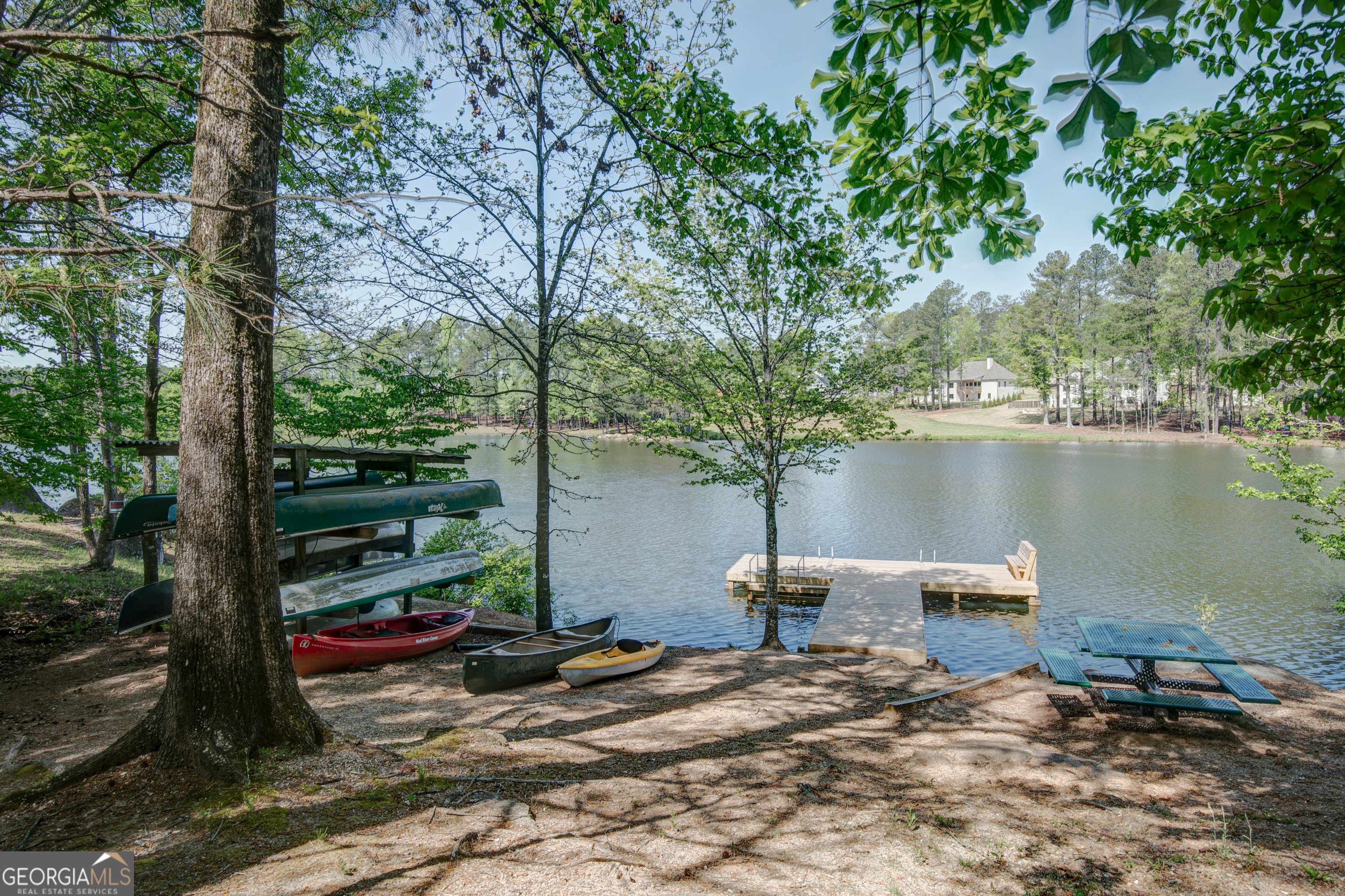 137 Kenmare Row Tyrone, GA 30290 - Photo 53 of 54 a backyard of a house with lots of green space and lake view