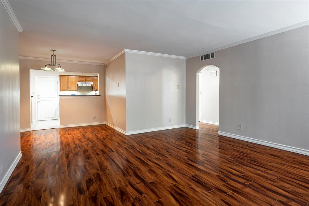 10757 Villager Road, Unit B Dallas, TX 75230 - Photo 3 of 36 Large Living and dining area with an open kitchen design
