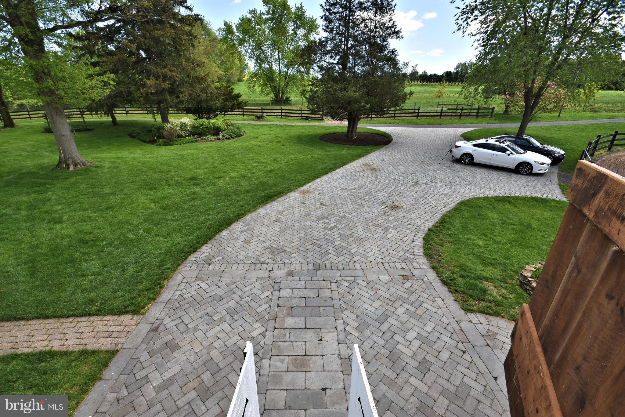 3703 Church School Road Doylestown, PA 18902 - Photo 39 of 48 Paver driveway - view from barn